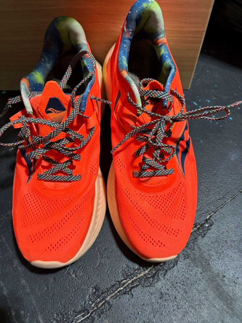 Saucony Men’s Bright Orange Athletic Running Shoes